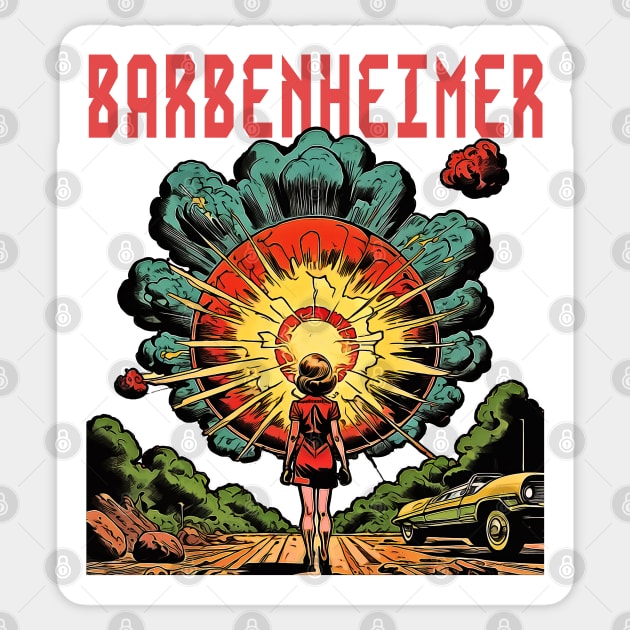 Barbenheimer Sticker by RifkyAP28